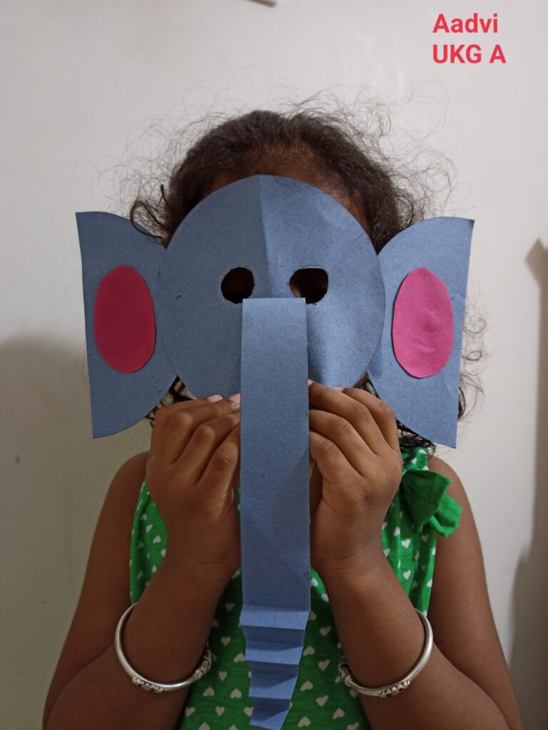 Animal Mask Making Activity – UKG – Mitra Academy
